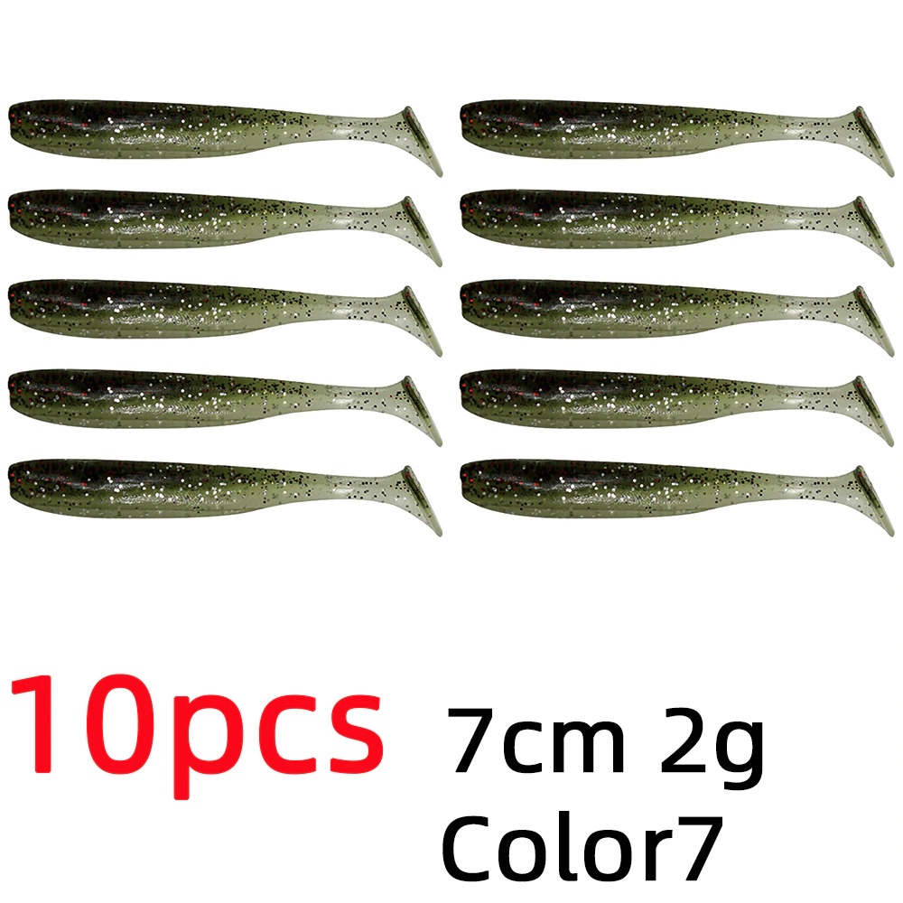 Umpan Pancing Ikan Flashing Jig Sea Lure Bait 7 cm 10 PCS - Black White