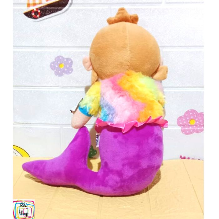 Boneka Mermaid Baju Rainbow, Boneka Putri Duyung Baju Pelangi