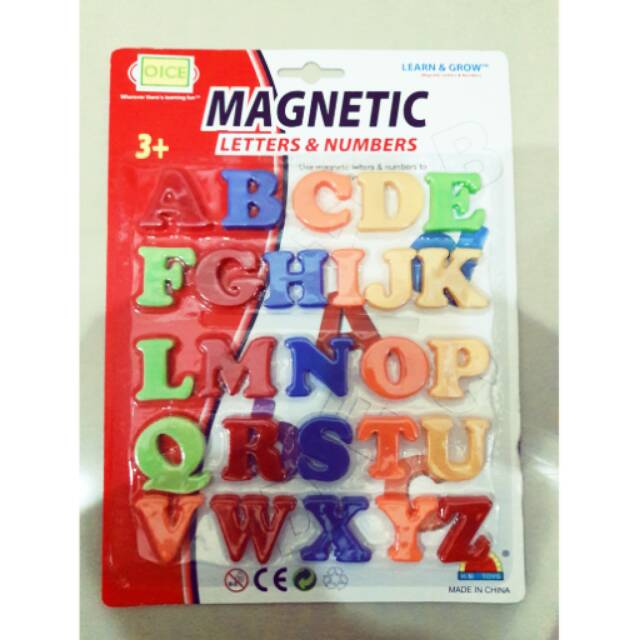 Magnetic Alphabet, Magnet Abjad, Mainan Edukasi