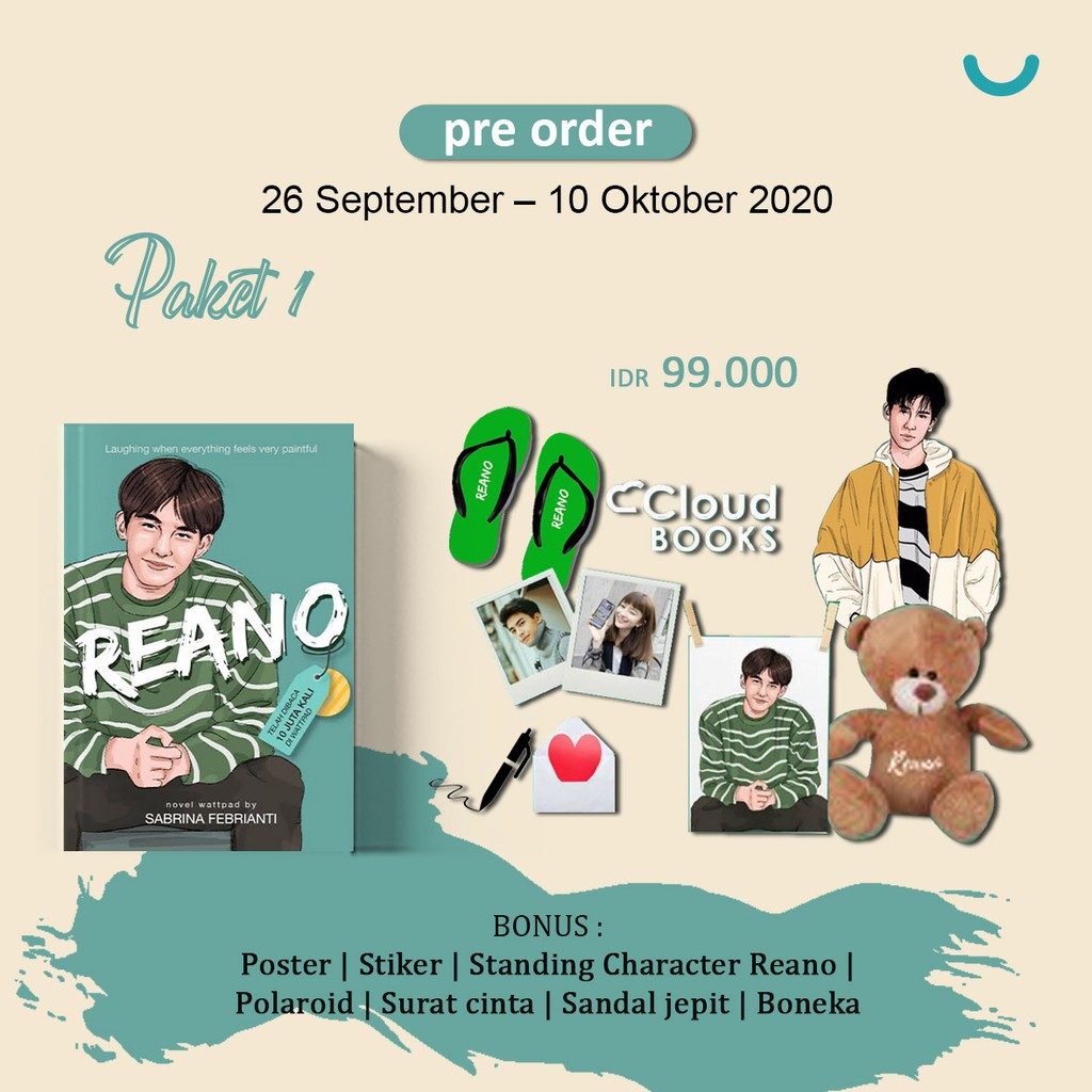 NOVEL REANO KARYA SABRINA FEBRIYANTI-PAKET 1 