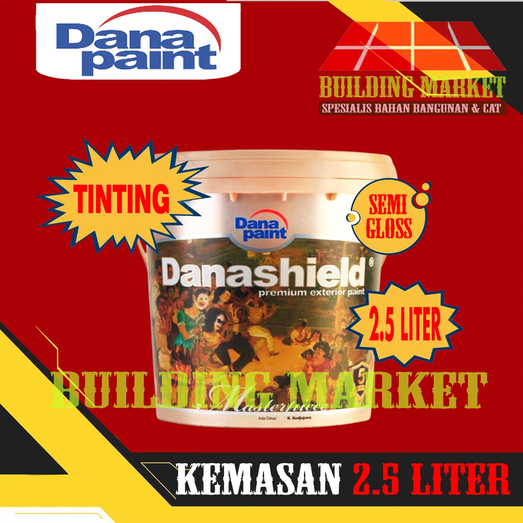 CAT TEMBOK TINTING DANA PAINT DANASHIELD EXTERIOR 2.5 LITER