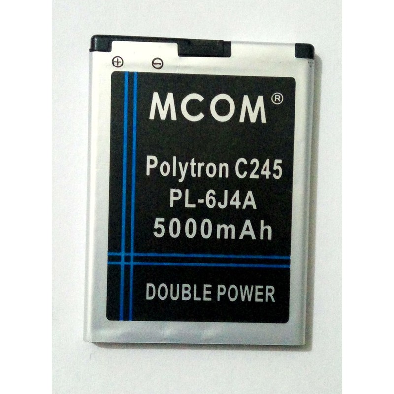 Battery Batre Baterai Double Power Mcom Polytron PL6J4A PL-6J4A C245