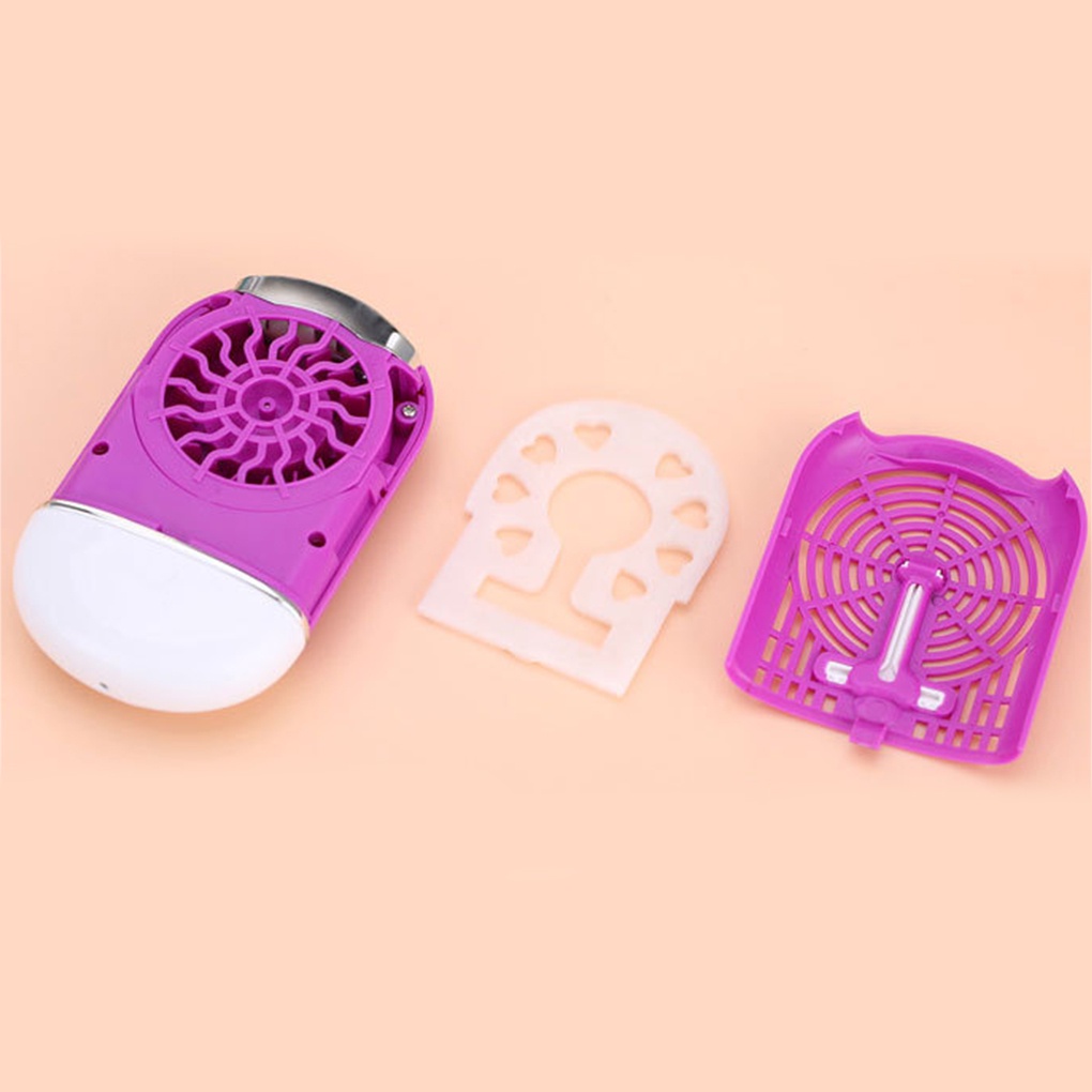 [huite]Eyelashes Grafting Mini Fan Hand Held Eyelash Planting Cooler with Hanging Rope Nail Polish Dryer Blower Home