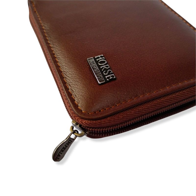 Dompet Kulit Resleting koin 100% kulit sapi asli