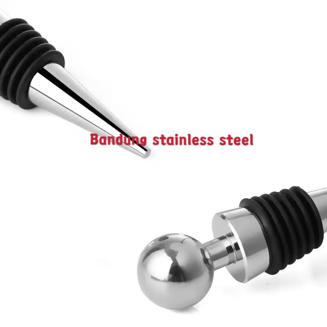 Red wine bottle stopper tutup botol wine whiskey wine cap stainless