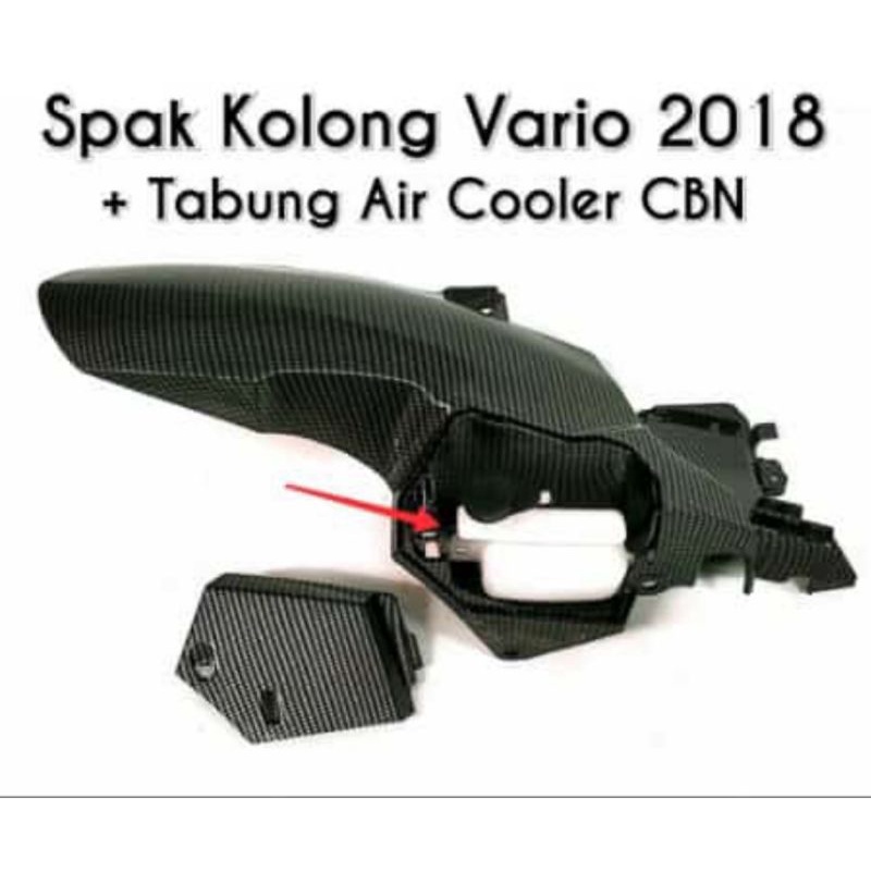 Spakbor kolong airblade vario new 125/150  2016-2020 carbon + tabung air radiator