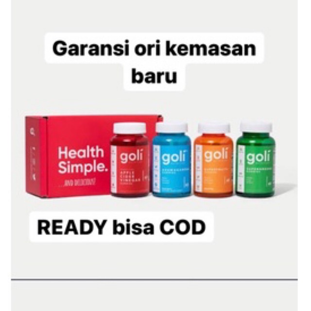 GOLI gummy vitamin acv / ashwa / sleep / superfruit / immune ori USA  goli nutrition / goli vitamin/