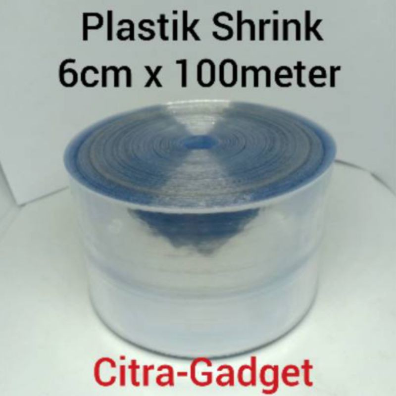 Plastik Shrink plastik segel 6cm x 100meter