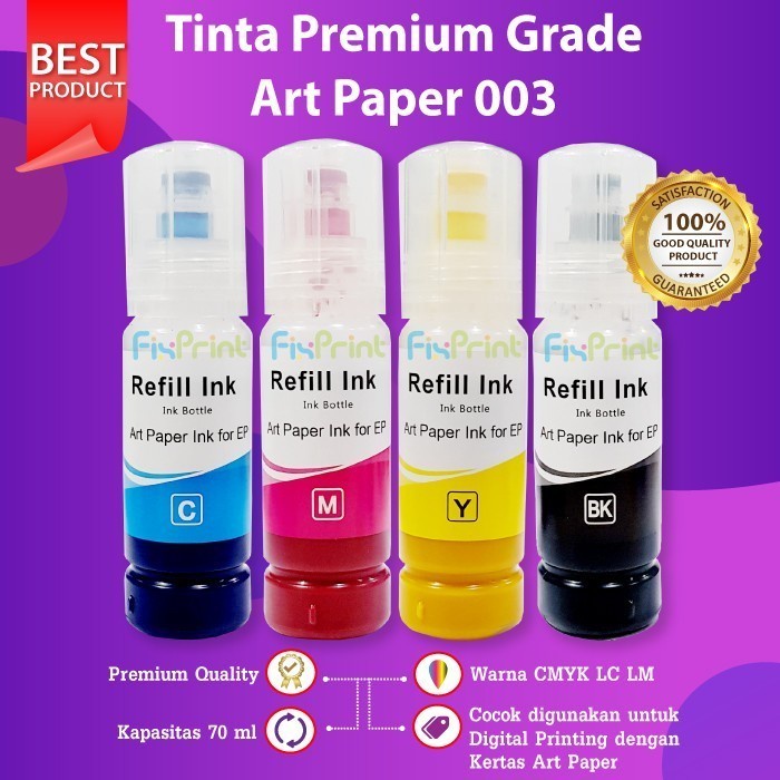 Tinta Art Paper 003 001 Epson L1110 L1210 L1250 L1256 L3100 L3110 L3116 L3210 L3216 L3150 L3156 L3250 L3256 L5190 L5290 L5296