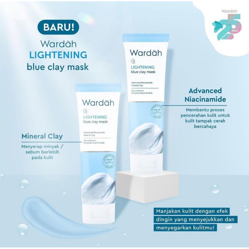 Wardah Lightening blue clay mask