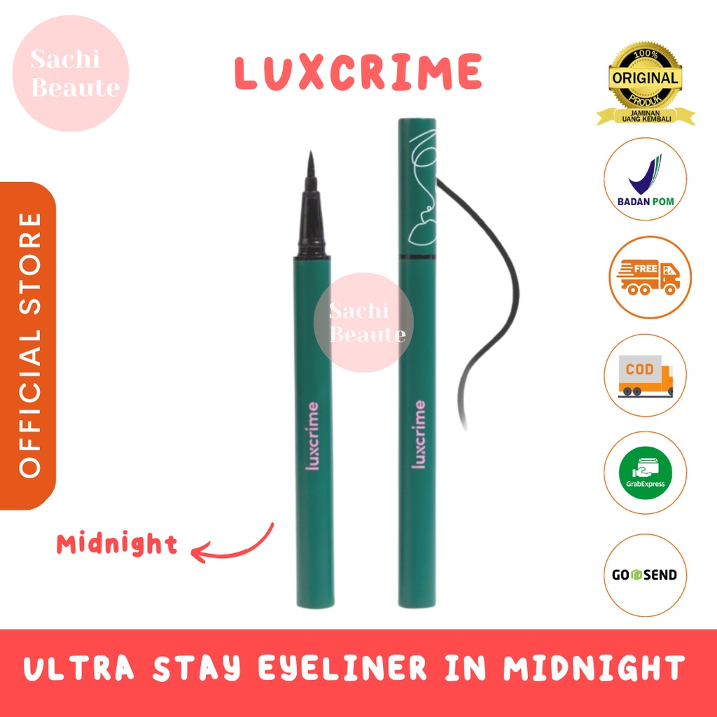 Luxcrime Ultra Stay Eyeliner in Midnight