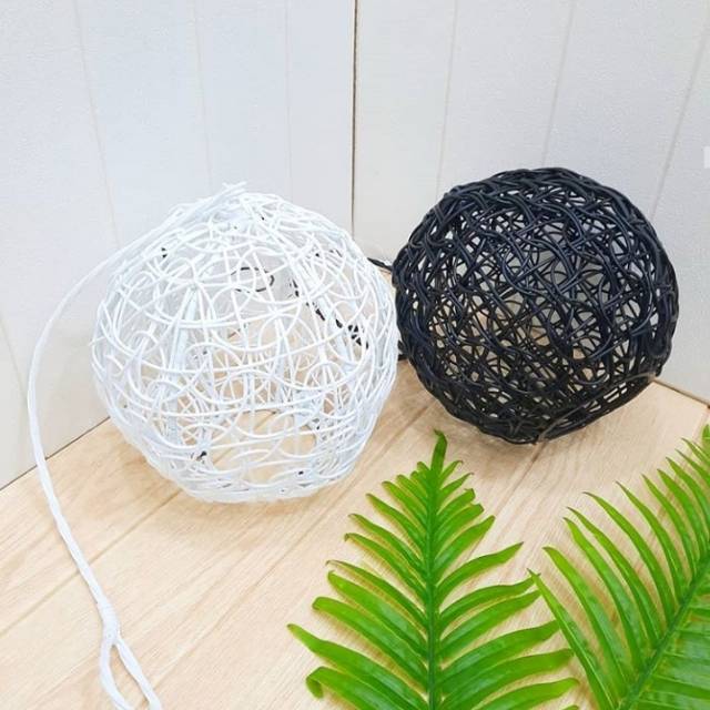 LAMPION ROTAN BULAT / dekorasi lampion rotan / dekorasi cafe unik