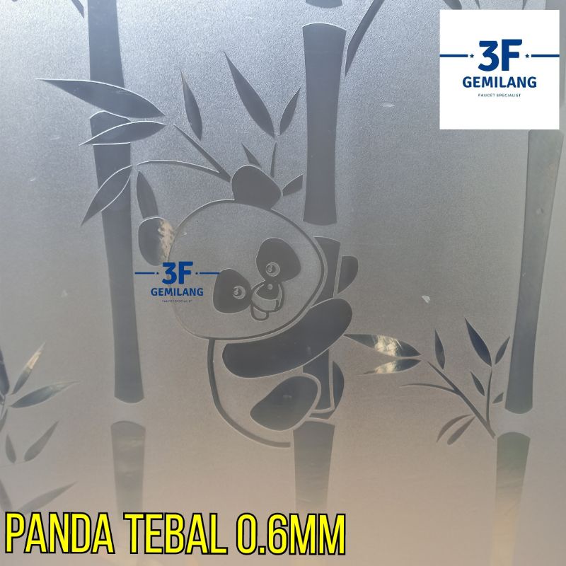 Fiber Plastik Penutup Pagar Polos Motif PANDA Meteran