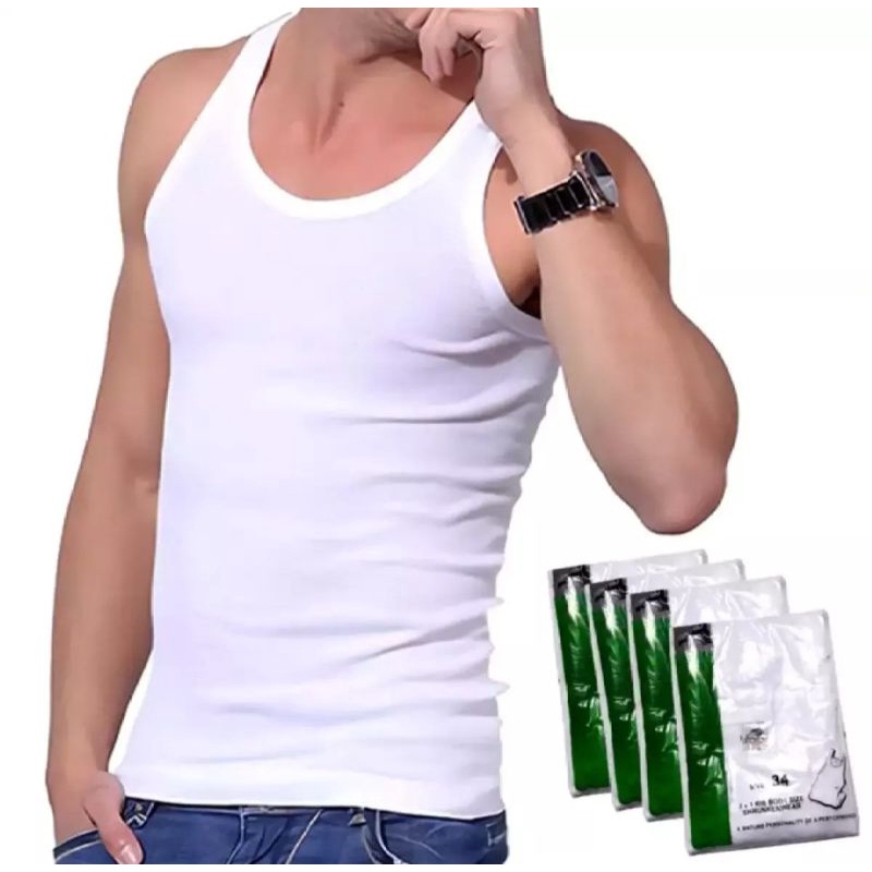 Singlet Pria Kaos Dalam Laki Laki Gt Man 302 B Slim Fit size 32 34 36 38 40 42 Dewasa Remaja Baju