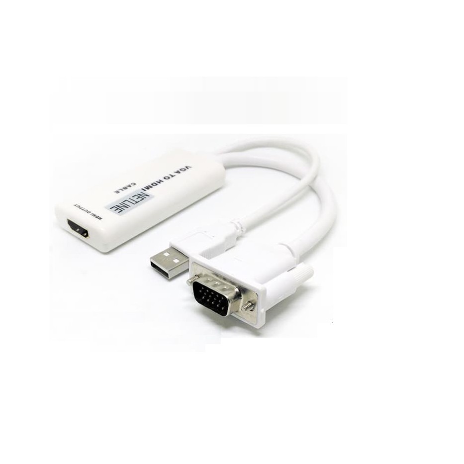 Accessories Connector / Konverter VGA To HDMI + Adaptor - Merk Netline