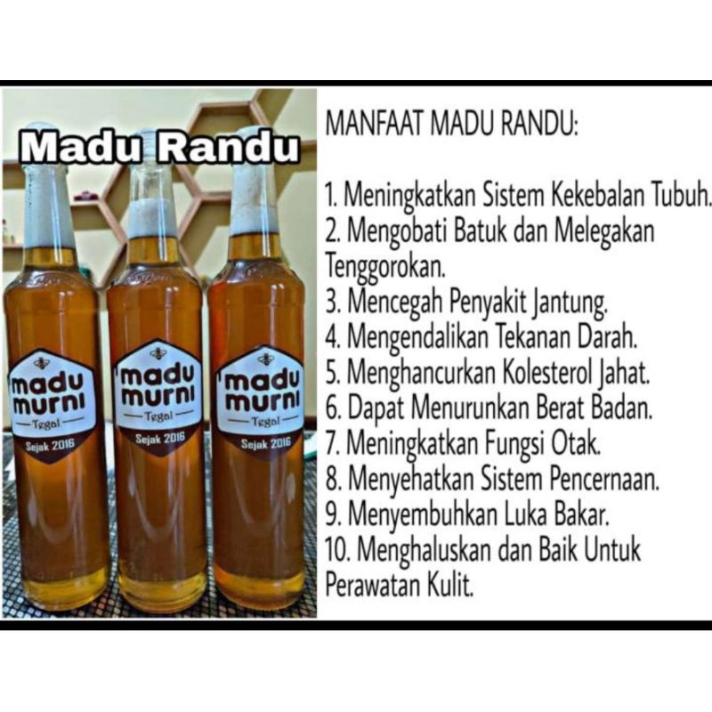 

Madu Murni Randu