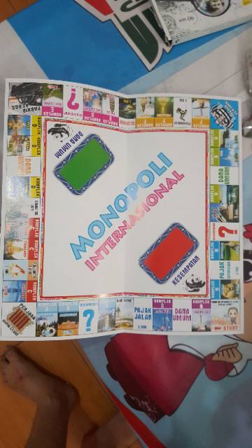 mainan Monopoli jadul board game ular tangga international dollar