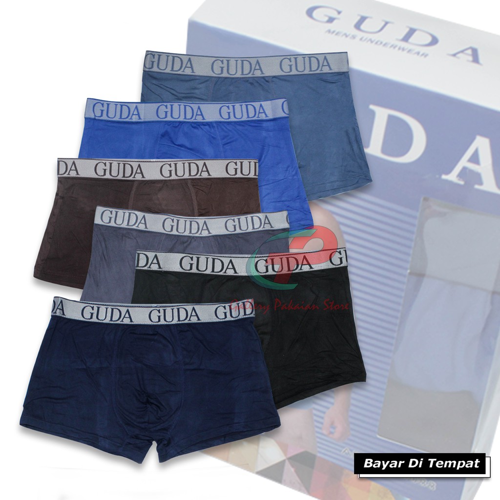 CELANA DALAM BOXER MURAH 1 BOX ISI 3 PCS POLOLI BOXER DEWASA CELANA BOXER SPORT