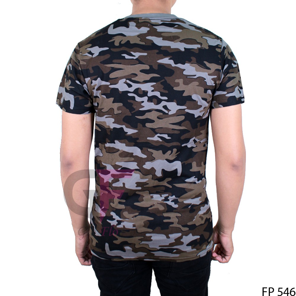 Baju Kaos Pria Lengan Pendek Basic ARMY [PROMO BEST SELLER] PREMIUM