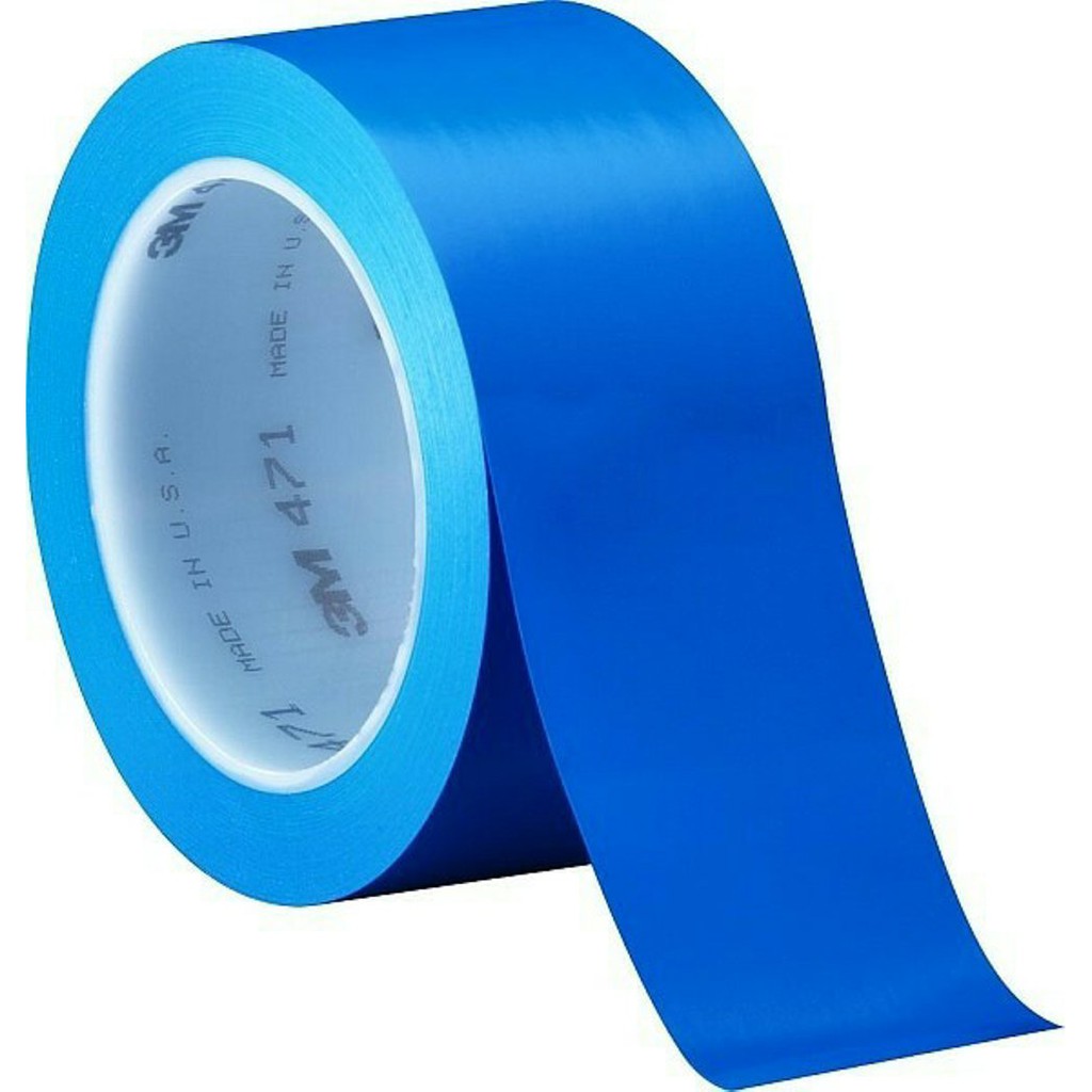 

m vinyl tape 471 blue 2 in x 36 yd tebal 014 mm marking tape Termurah