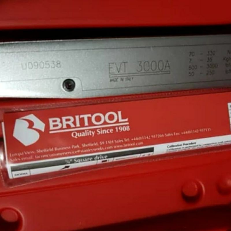 Britool EVT 3000A Turque Wrench kunci moomeent torsi