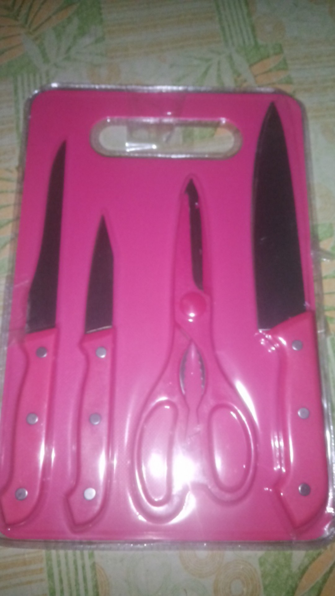 Talenan Set Pisau Gunting Talenan / Talenan Full Set (pisau + Talenan + Gunting) / Knife Set
