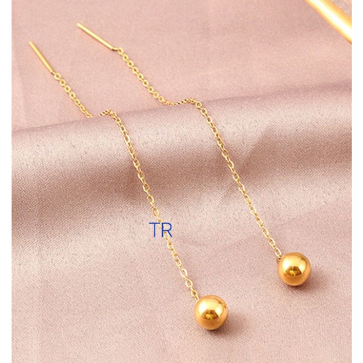 Anting Bola Bola Panjang 3- 5gr Mas London LM 24K.