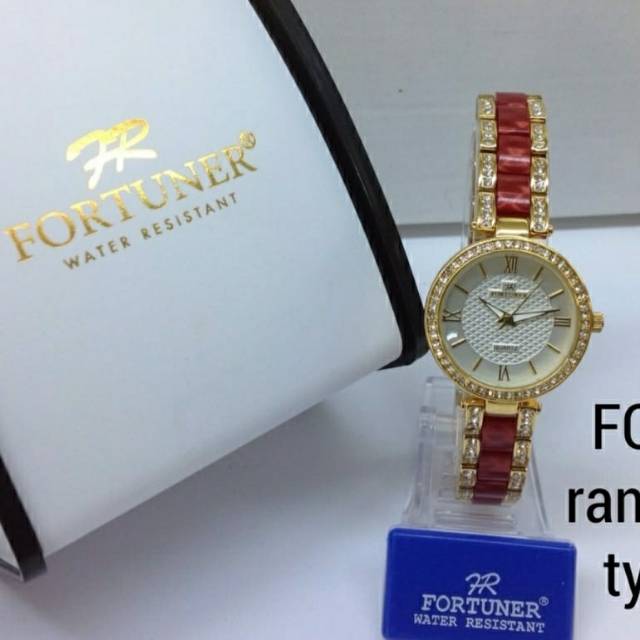 Fortuner 1009 Original Jam Tangan Fashion Cewek Waterresist - Rantai Keramik - Tahan Air