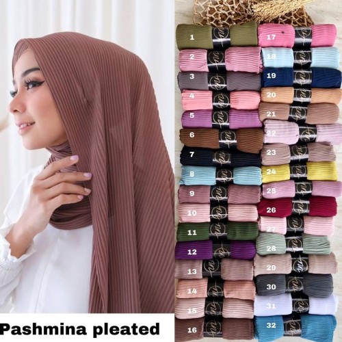 pashmina plisket shawl/ pashmina plisket diamond crep/ pashmina pleated shawl fashion muslim