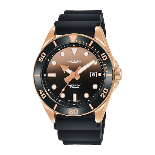 Alba Quartz AG8K20X1 Rose Gold Case - Jam Tangan Pria AG8K20