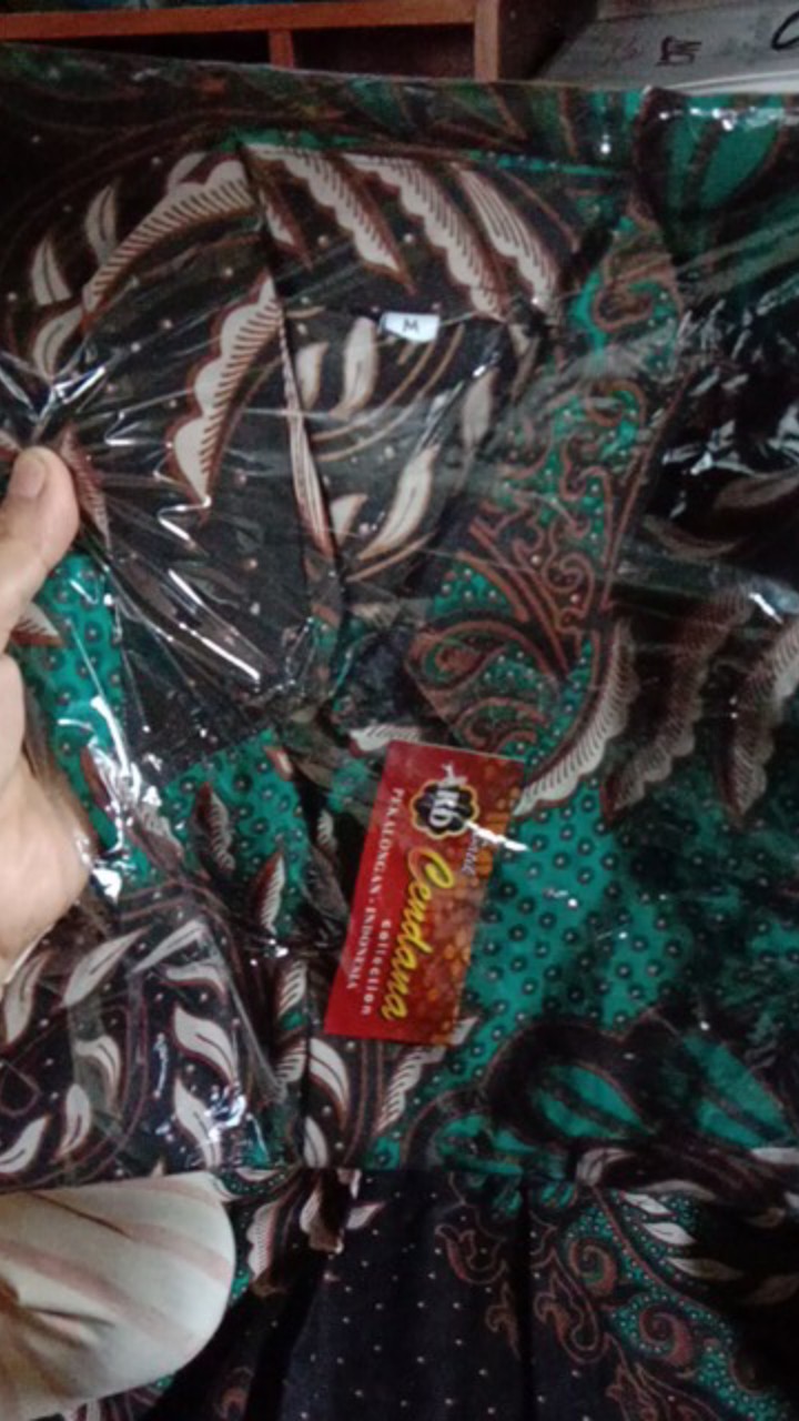 Motif Random - Kemeja Batik Hem Pendek Pria Kerja Kantor Kondangan Seragam Flash Sale Murah