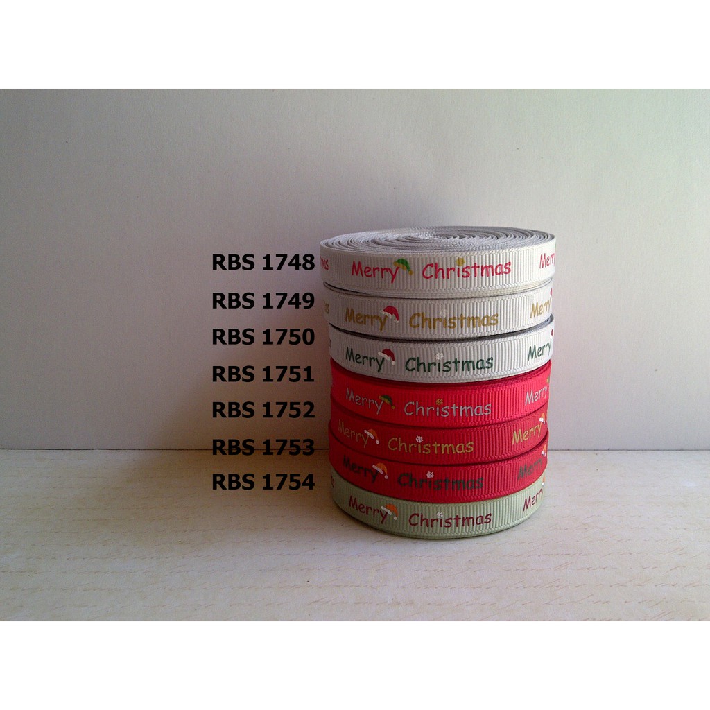 

[10 YARD] PITA GROSGRAIN MOTIF NATAL SALE RBS 1748,1749,1750,1751,1752,1753,1754