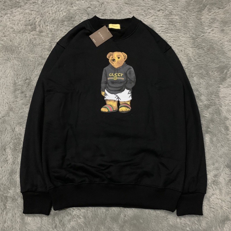 Sweater Crewneck Gucci Bears Parody Fulltag &amp; Lebel