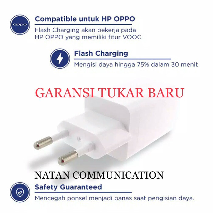 ADAPTER KEPALA CHARGER OPPO 4A VOOC ORIGINAL NEW FAST ADAPTOR F9 FIND