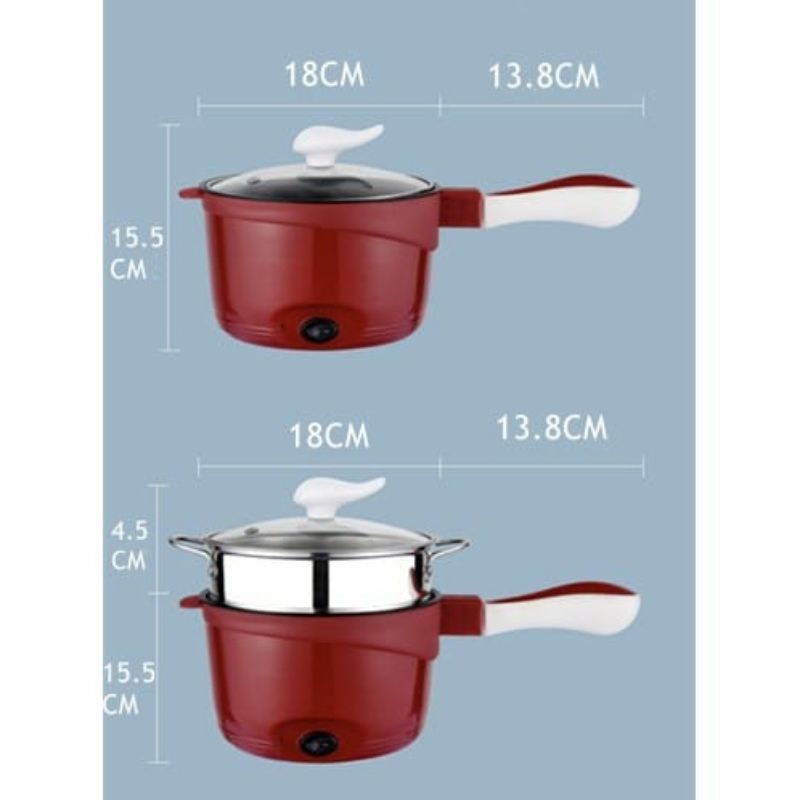 Multifungsi electric fry pan / Panci Listrik lapisan keramik 18CM