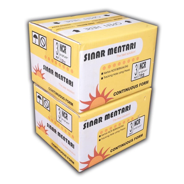 

Continuous Form Sinar Mentari 3 Ply 9.5" X 11" / 9.5" X 11" : 2