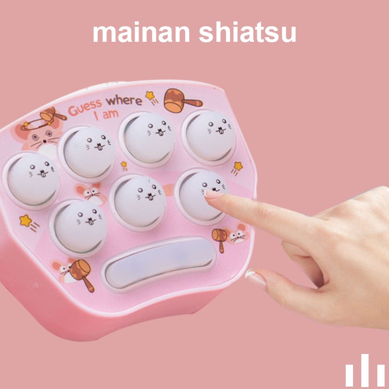 Fidget Toys Push Hamster Game Mainan Shiatsu Dengan Lampu &amp; Music