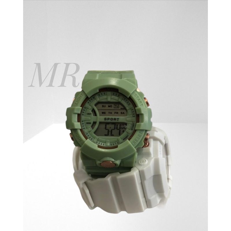 Jam Tangan Wanita Kasual Sporty Anti air Strap Rubber