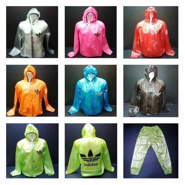 obral  jas hujan /rain coat/jaket jas hujan adidas