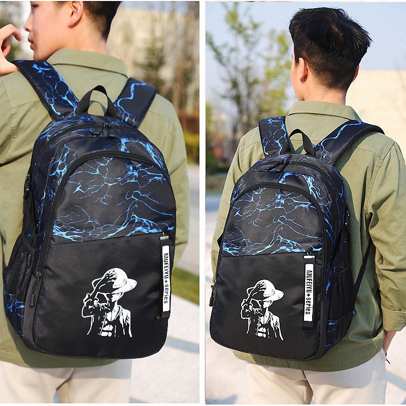 Highland  Tas ransel Pria 3in 1  Luminous Backpack Tas Punggung Sekolah Import TR804