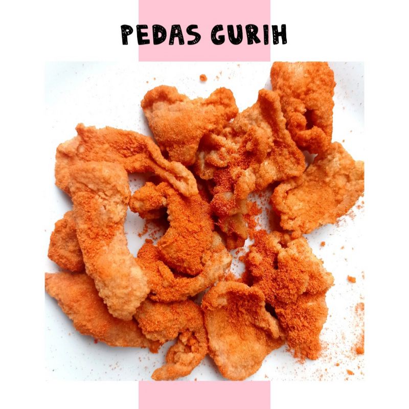 

kulit ayam krispi/chickenskin_kudil pedas gurih