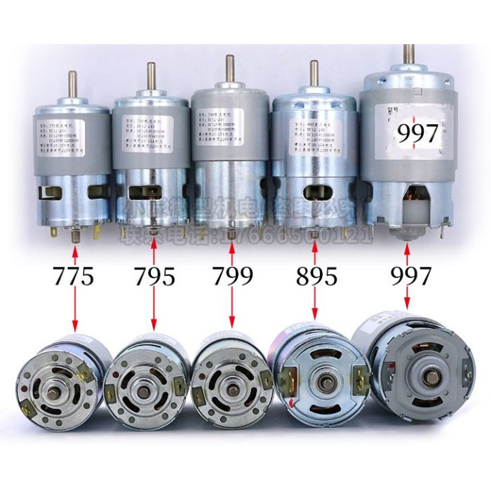 PAKET!!!! Dinamo Motor 895 Low, Medium and High SPEED and BRACKET 3mm