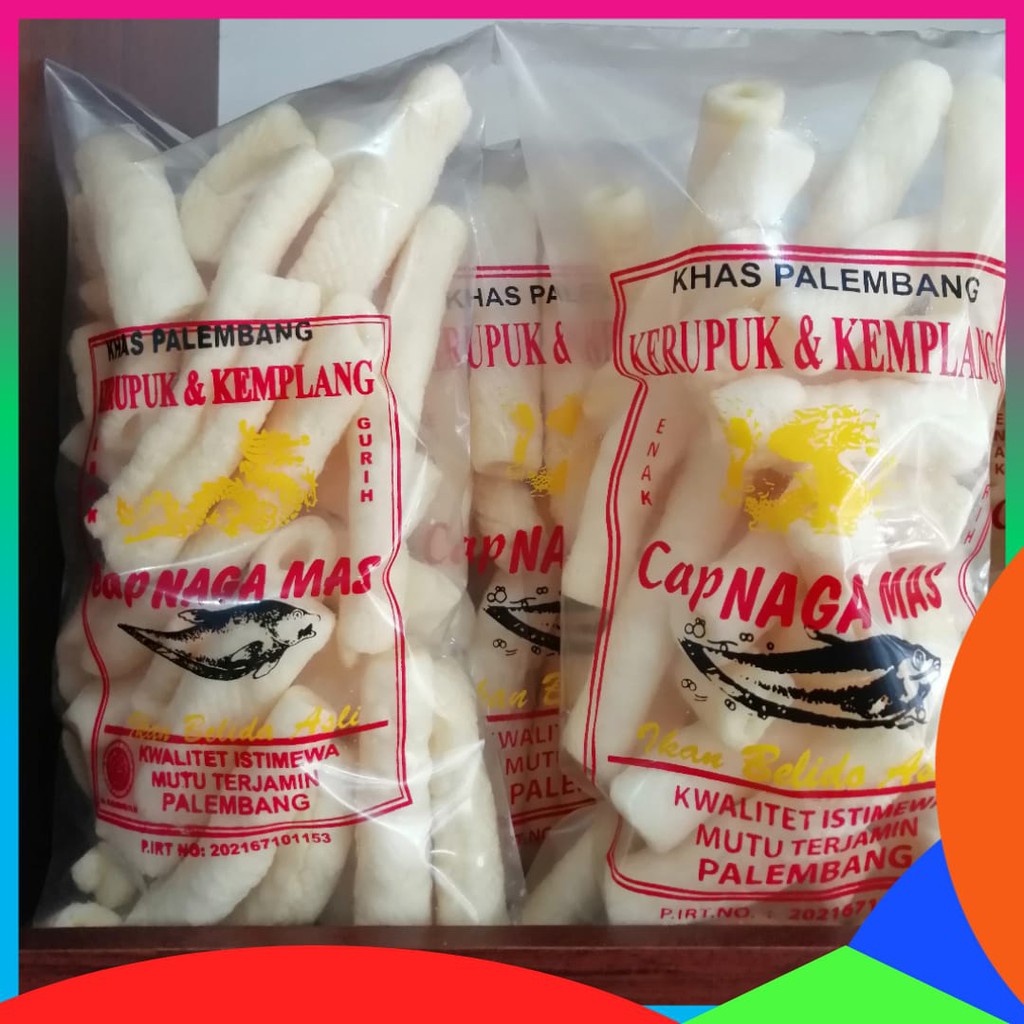 

Kerupuk Usus 250 Gram Asli Palembang Kerupuk Dan Kemplang Naga Mas Khas Palembang