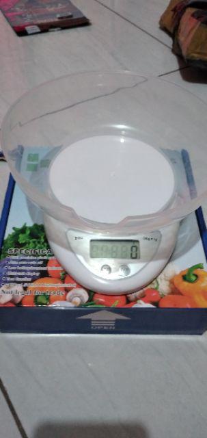 Timbangan Kue / Timbangan Dapur Digital 5 Kg Plus Mangkok