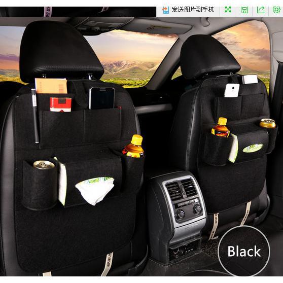 NEW Car seat organizer Tas Mobil Multifungsi di pasang di belakang jok - Hitam Brt56