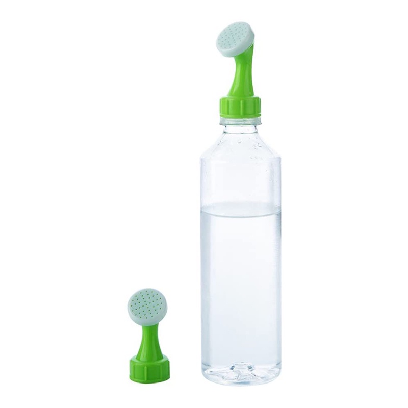 [2 Pcs Pack Portable Plastic Bottle Watering Spout Bottle Cap Converter] [Mini Hand Hose Nozzle Watering Sprinkler Works with Any 0.5,1,1.5,2 Liter Soda Bottle]