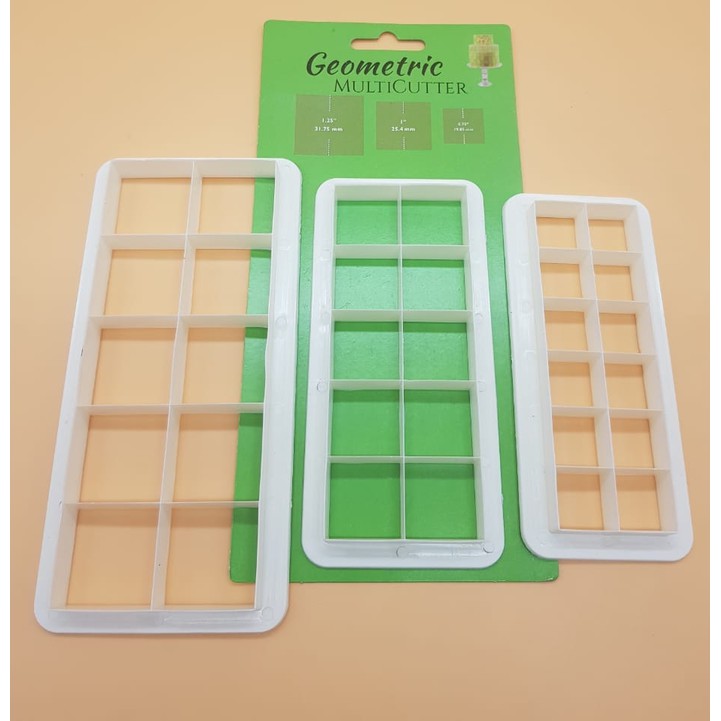 

Termurah Geometric Fondant Cutter / Multi Cutter - Square Bagus