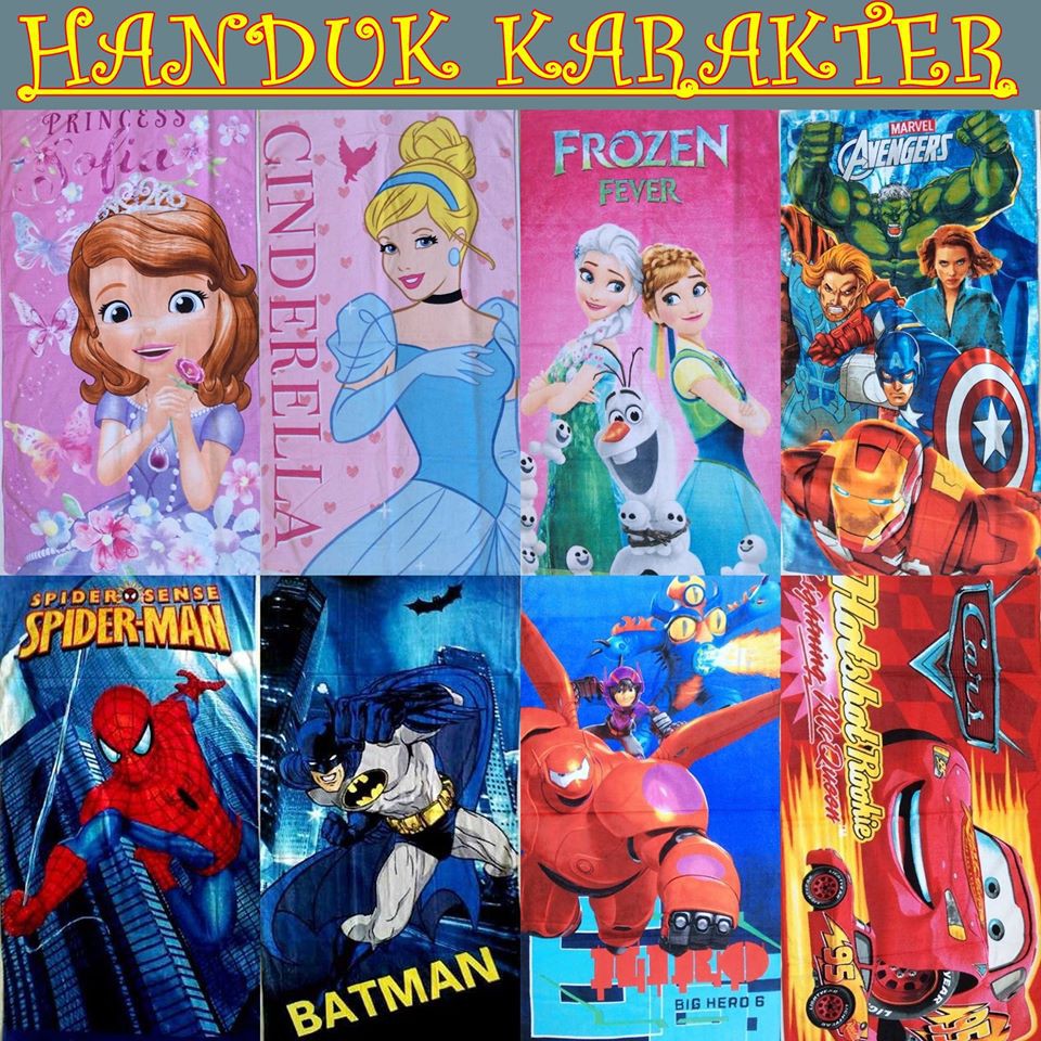 HANDUK KARAKTER  Size : 120 x 60cm