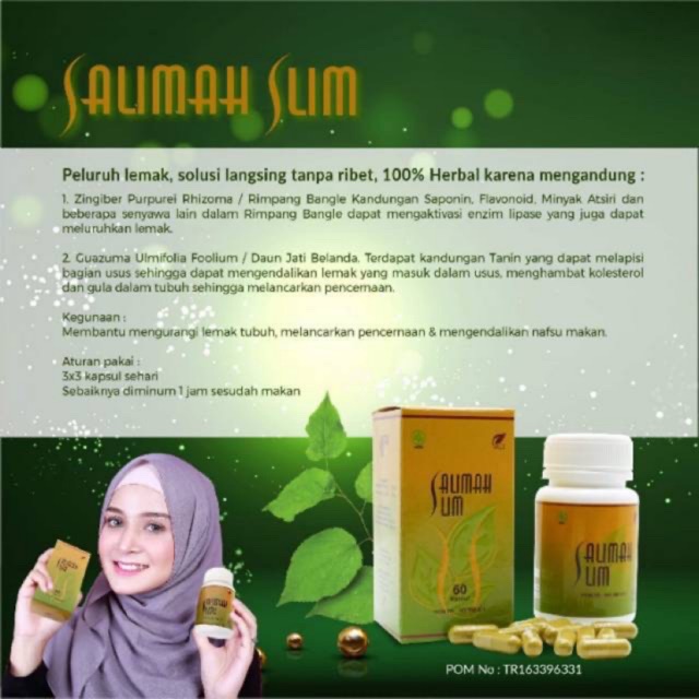 SALIMAH SLIM HERBAL PELANGSING JAMU DIET HERBAL BPOM LANGSING ALAMI