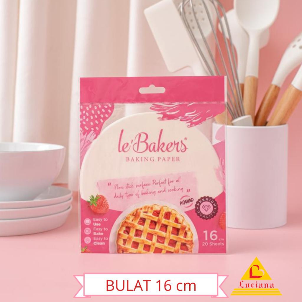 Le Bakers Round Baking Paper 20 lembar